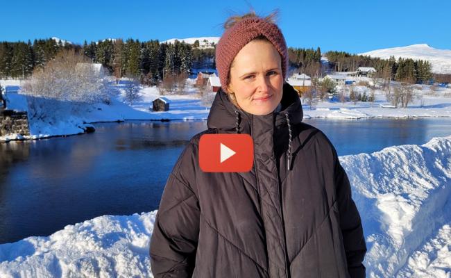 Mathilde Winther. Han Sylte i Valnesfjord. Skjermdump. Foto Arne O. Holm Mathilde Winther. Han Sylte i Valnesfjord. Skjermdump. Foto Arne O. Holm
