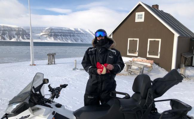 Lars Fause på Svalbard, mai 2021. (Foto: Privat)