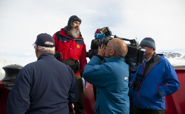 Kim Holmén på Svalbard i 2010.