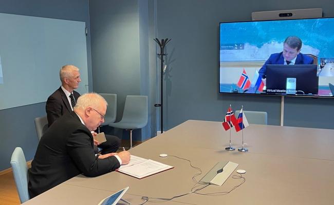 signering av fiskeriavtale Norge Russland