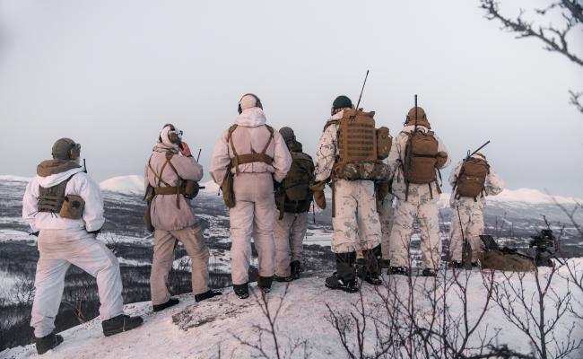 U.S. Marines and Norwegian Army Soldiers at a training event in Setermoen, Norway.