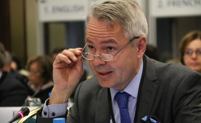 Finlands foreign minister Pekka Haavisto