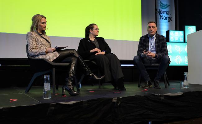 Debattpanel på Sjømat Norges årskonferanse