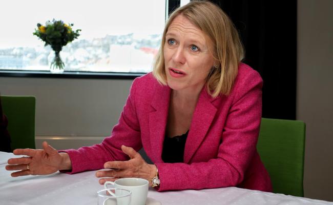 Utenriksminister Anniken Huitfeldt (Ap) i Tromsø på Arctic Frontiers 2022. (Foto: Astri Edvardsen)