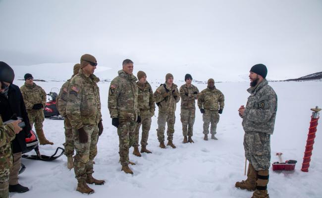 Troops from the US Army Alaska in Northern Norway