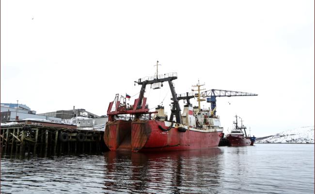 Russisk fartøy ved Kimek Russisk fartøy ved Kimek