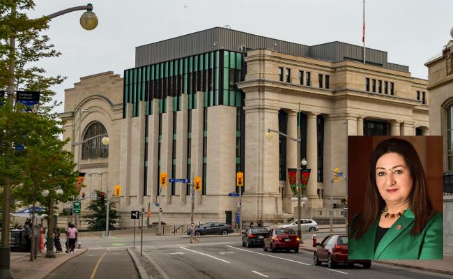 The Canadian Senate Building in Ottawa and Senator Salma Ataullahjan