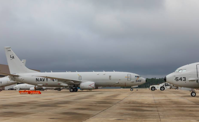 Evenes flystasjon, Luftforsvarets framskutte base for kampfly og hovedbase for maritime patruljefly, er en av stedene som kan bli et norsk-amerikansk «omforent område». Her er amerikanske maritime patruljefly i Norge. (Foto: Onar Digernes Aase/Forsvaret)