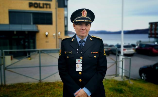 Politimester i Finnmark politidistrikt, Ellen Katrine Hætta. (Foto: Astri Edvardsen)