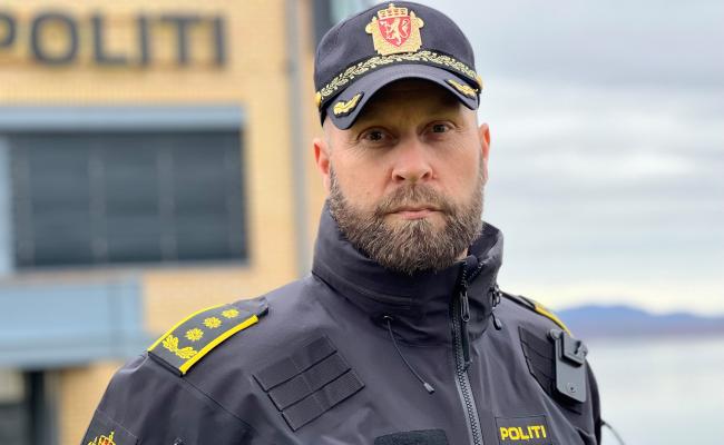 Tarjei Sirma-Tellefsen, stabssjef i Finnmark politidistrikt. (Foto: Politiet)