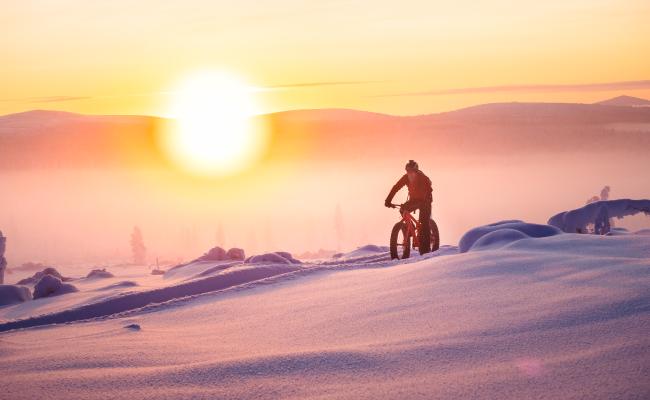 Moutain biking in Lapland by Roll Outdoors