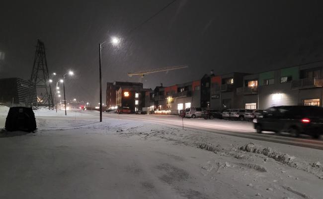 Longyearbyen januar 2023. (Foto: Arne O. Holm) Longyearbyen januar 2023