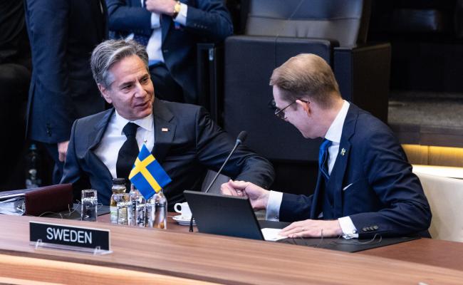 USAs utenriksminister Antony J. Blinken og  Sveriges utenriksminister Tobias Billström
