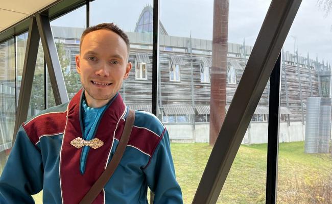 Runar Myrnes Balto i Norske Samers Riksforbund - NSR, er sametingsråd med ansvar for sannhet- og forsoningsspørsmål. (Foto: Liv Inger Somby, Sámediggi) Runar Myrnes Balto, sametingsråd.
