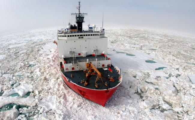 USCGC Healy in the Arctic. (Source: USCG/Petty Officer Prentice Danner) USCGC Healy in the Arctic.