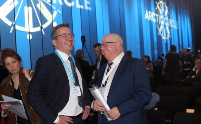 Gudlaugur Thór Thórdarson og Morten Høglund, Arctic Circle 2023