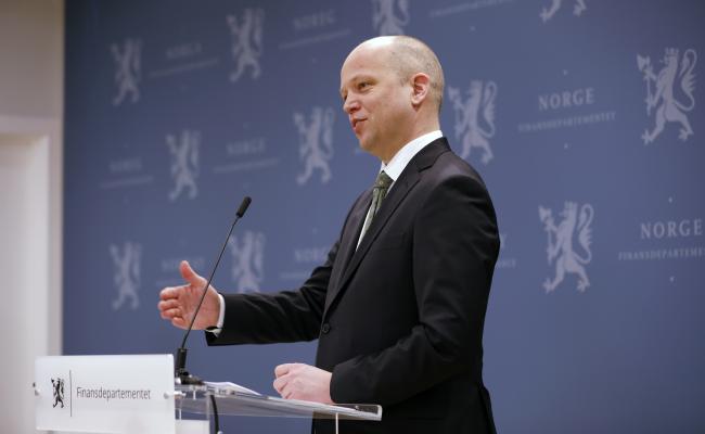 Finansminister Trygve Slagsvold Vedum