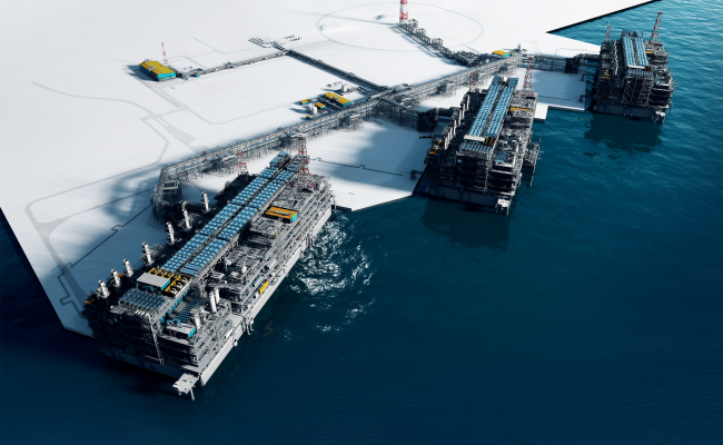 Arctic LNG 2 aerial Novatek