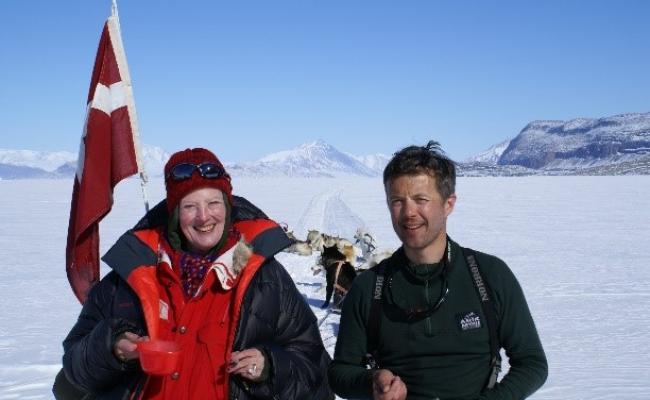 Dronning Margrethe og kronprins Fredrik