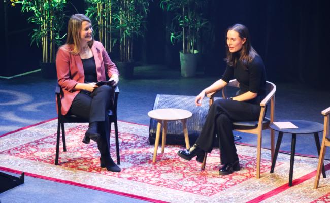 Karen Anna Eggen og Sanna Marin