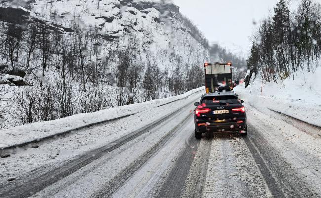 Bom stopp på hovedveien mellom nord og sør i Norge. (Foto: Arne O. Holm).