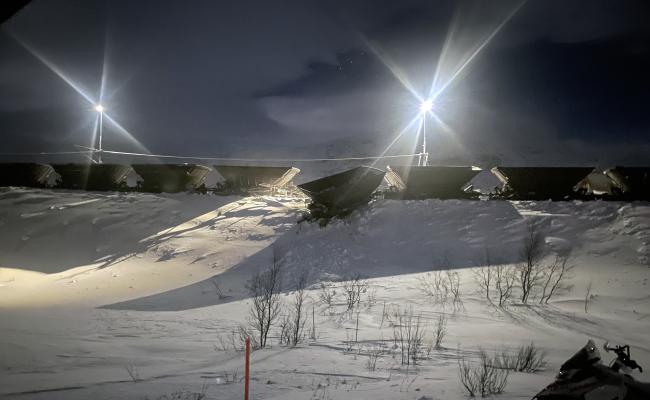 Foto fra avsporingen på Malmbanen Foto fra avsporingen på Malmbanen