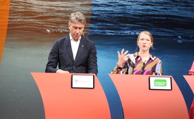 Terje Aasland og Une Bastholm