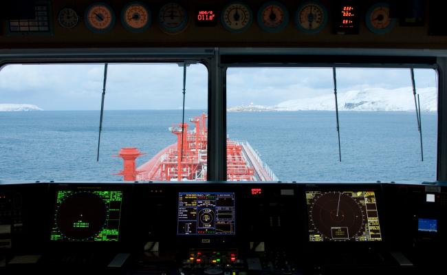 An LNG carrier sailing up the Norwegian Arctic coastline. (Source: Torbein Rønning) LNG carrier