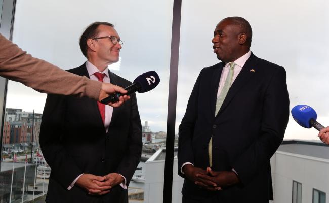 Espen Bart Eide og David Lammy