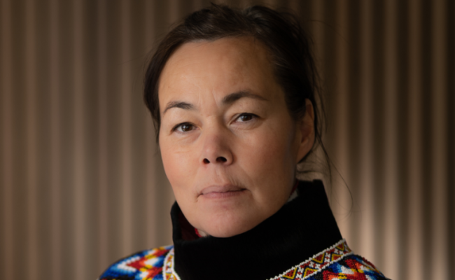 Grønlands Naalakkersuisoq (minister) for utenrikssaker, næring og handel, Vivian Motzfeldt (Siumut). (Foto: Naalakkersuisut)