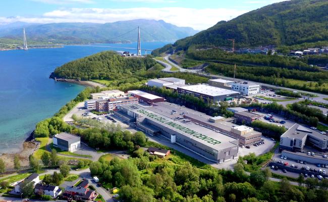 Illustrasjon av TECO 2030s fabrikk i Narvik