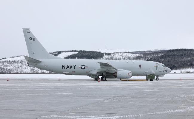 USA opererer jevnlig med P-8 Poseidon maritime patruljefly i nordområdene. Kanskje omhandlet søknaden om landing i Longyearbyen et slikt fly. Bilde fra Evenes flystasjon. (Foto: Torbjørn Kjosvold/Forsvaret) USA opererer jevnlig med P-8 Poseidon maritime patruljefly i nordområdene. Kanskje omhandlet søknaden om landing i Longyearbyen et slikt fly. Bilde fra Evenes flystasjon. (Foto: Torbjørn Kjosvold/Forsvaret)
