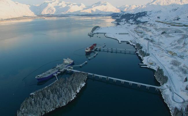 Fra havnen i Valdez, Alaska