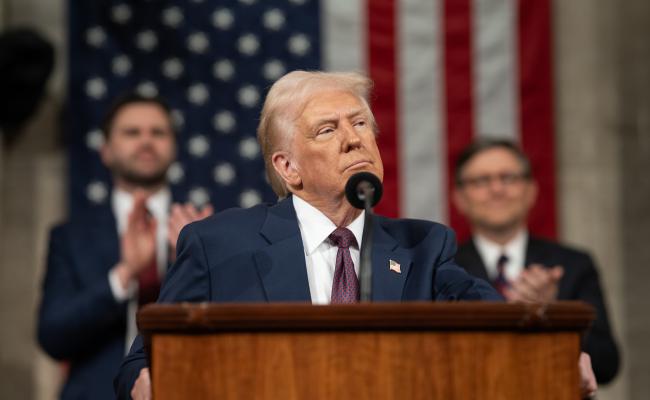 US president Donald Trumps speech Tuesday March 4, was the longest to a joint Congress ever US president Donald Trumps speech