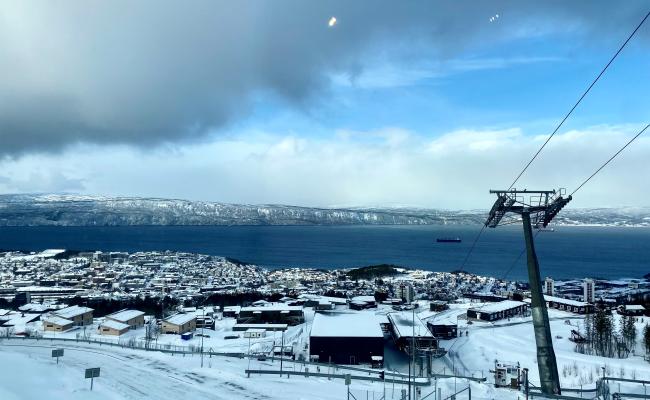 Narvik sett fra Narvikfjellet