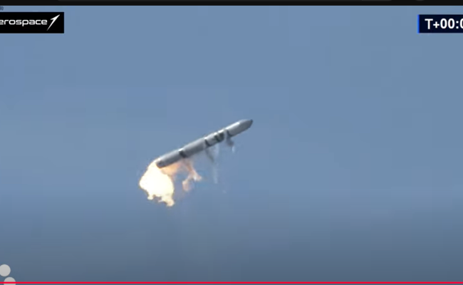 Skjermbilde rakettoppskyting