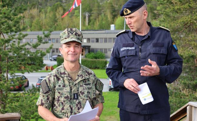 Sjef for JFC Norfolk besøker Bodø