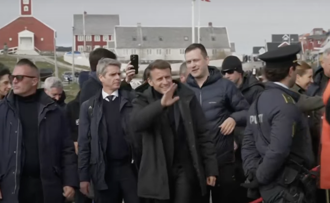macron in greenland