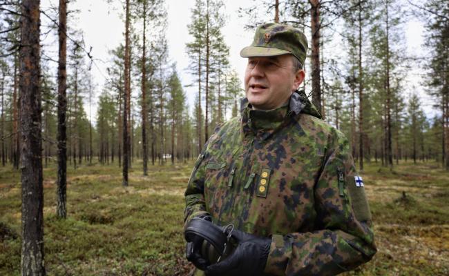 Oberst Marko Kivelä, sjef for Jegerbrigaden i Lappland, Nord-Finland. (Foto: Astri Edvardsen)