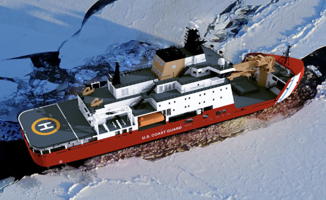 Rendering of Seaspan's MPI icebreaker for the USCG.