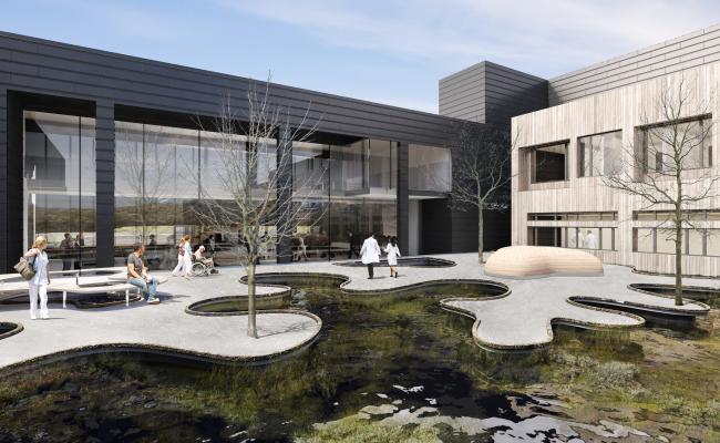 Nye Kirkenes sykehus Atrium