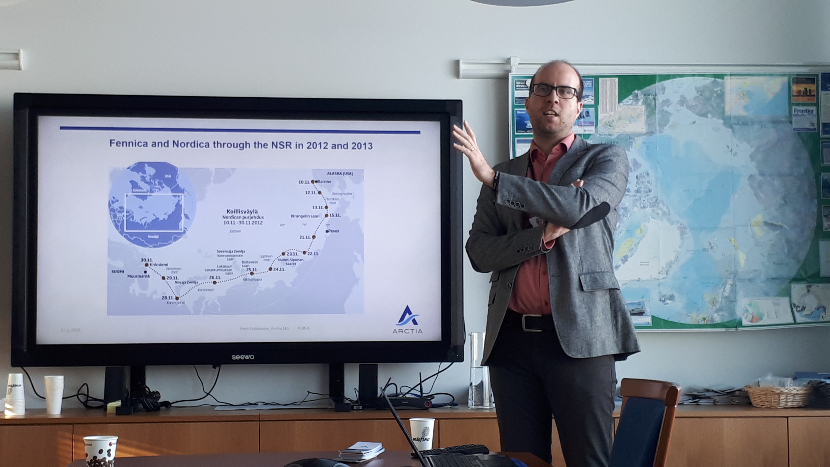 - It took the Finnish icebreakers “Nordica” and “Fennica” 20 days to go from Barrow, Alaska to Kirkenes, Norway through the Northeast Passage in 2012 and 2013, says Communications Manager Eero Hokkanen of Arctia. As far as anyone can tell, these are the fastest passage sailing times so far. (Photo: Arne F. Finne)