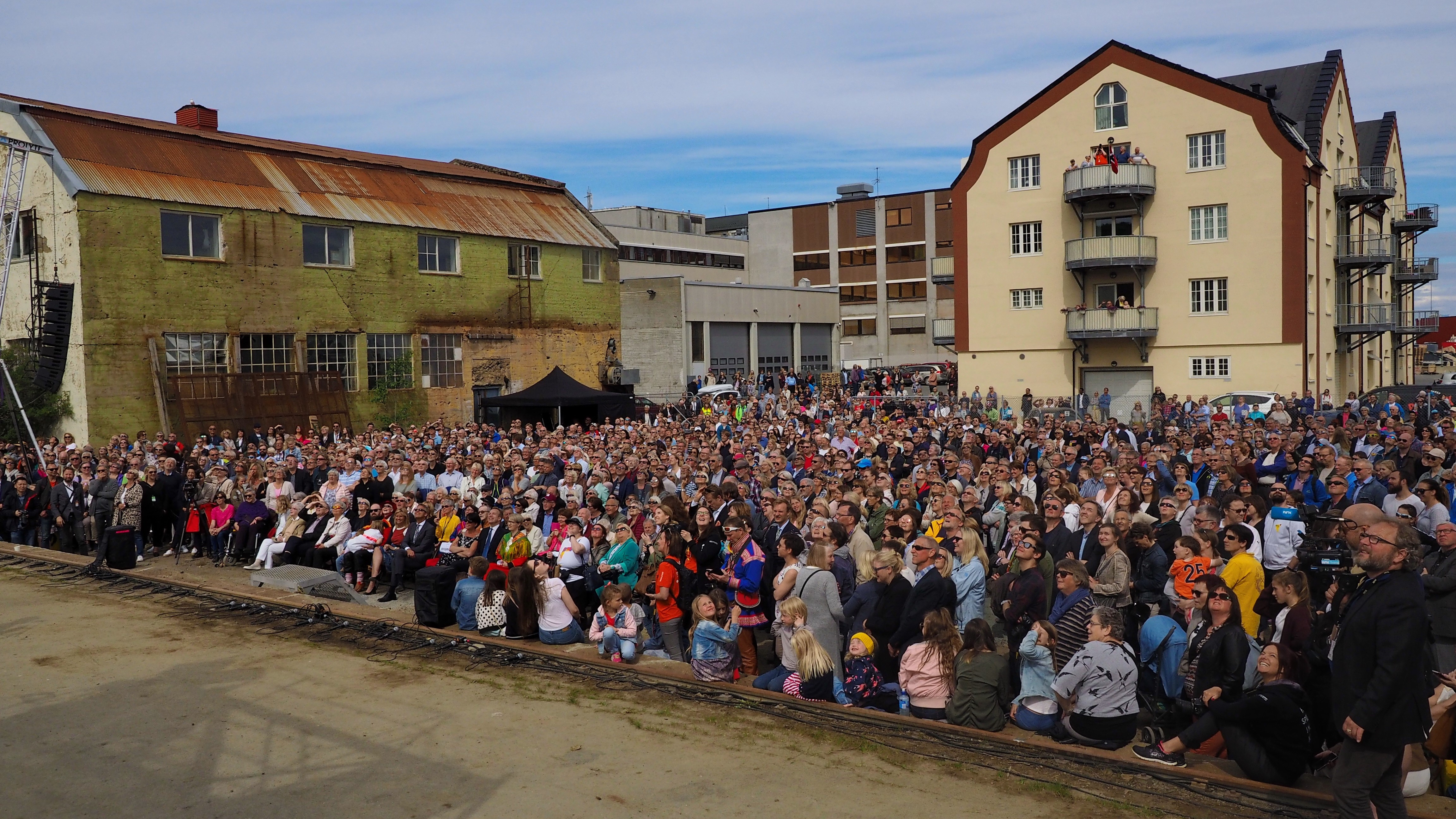 Saturday’s opening of Festspillene i Nord-Norge, an annual cultural festival that this year has artists from all eight Arctic countries on its programme. (Photo: Roger Hennum/Festspillene i Nord-Norge).