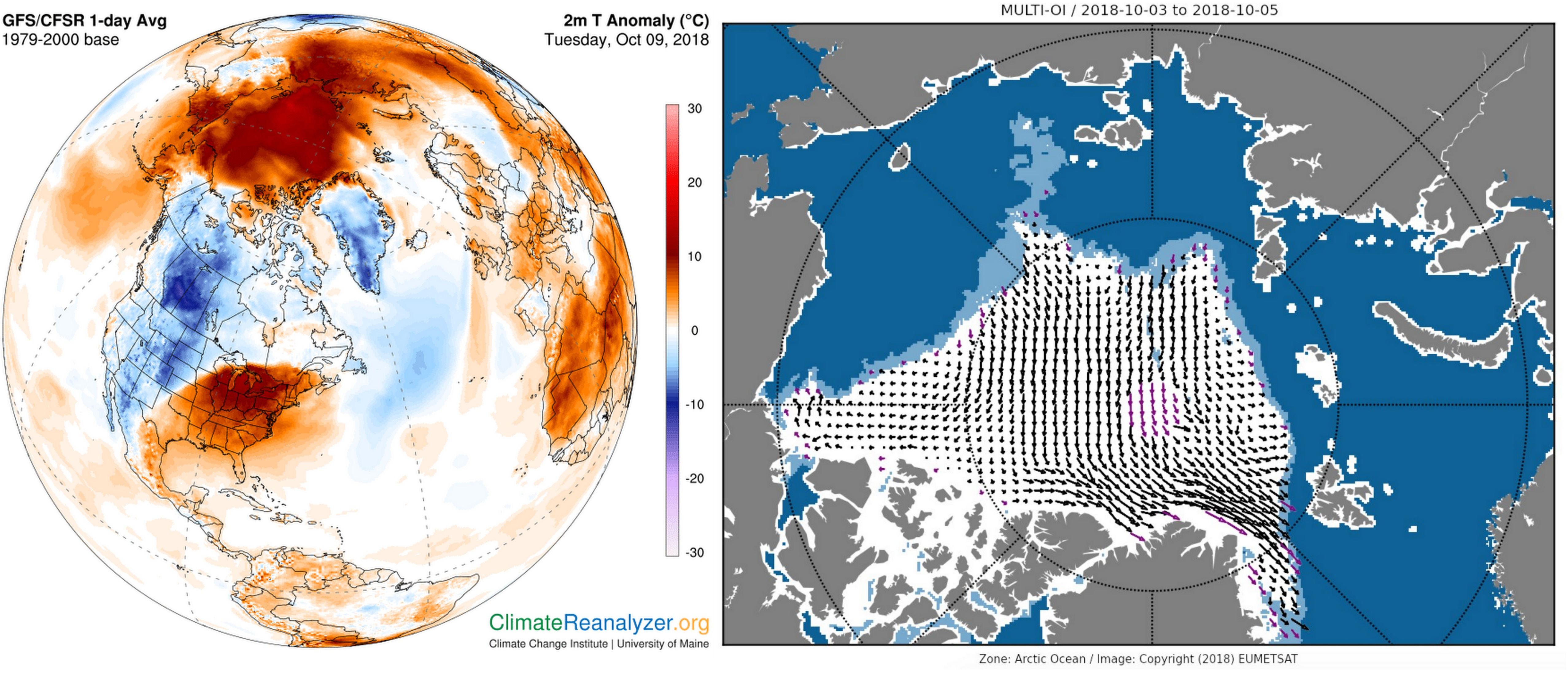 Unprecedented Lack of Refreeze Across Arctic as Ice Continues to Melt