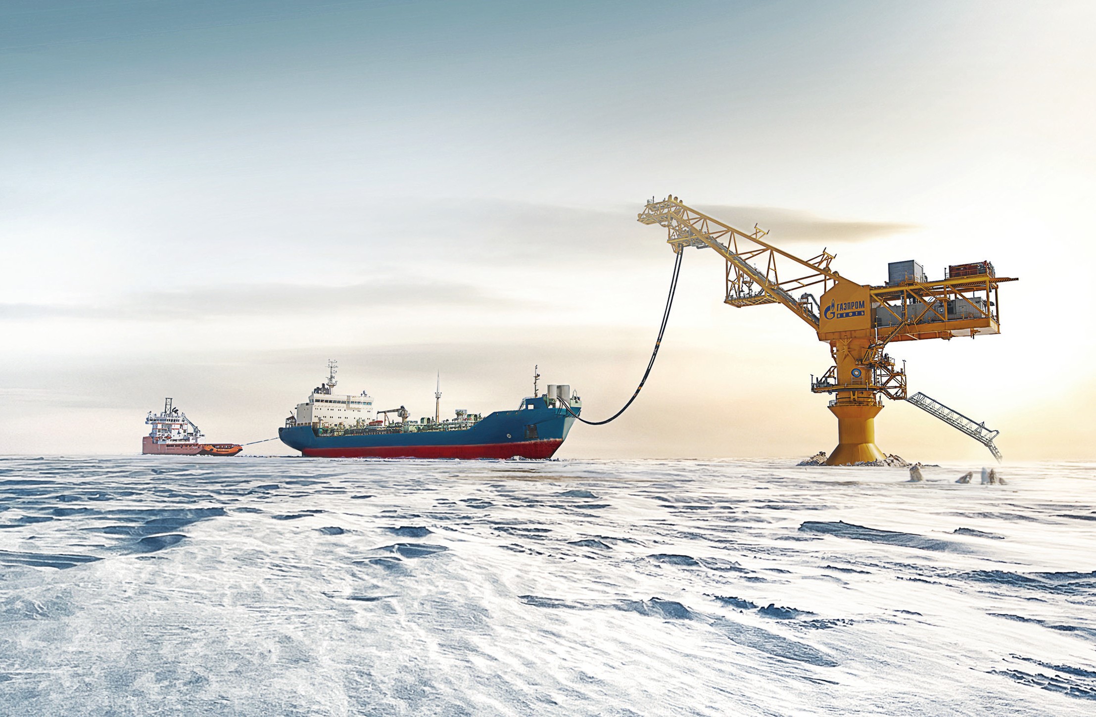 Novy Port oil loading facility in the Kara Sea Credit: Courtesy of Gazprom