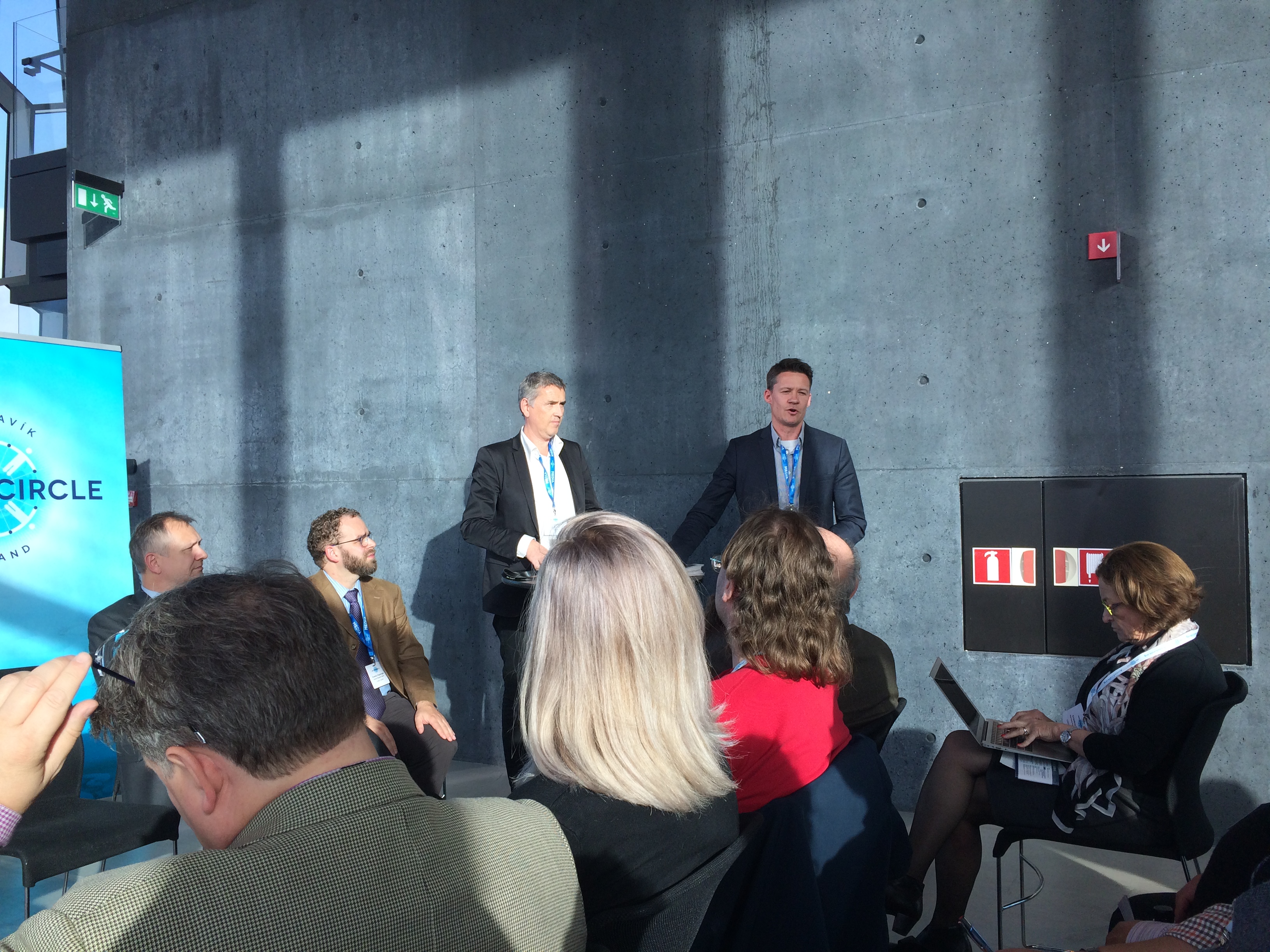 Thomas Nilsen and Atle Staalesen from The Independent Barents Observer. (Photo: Linda Storholm)