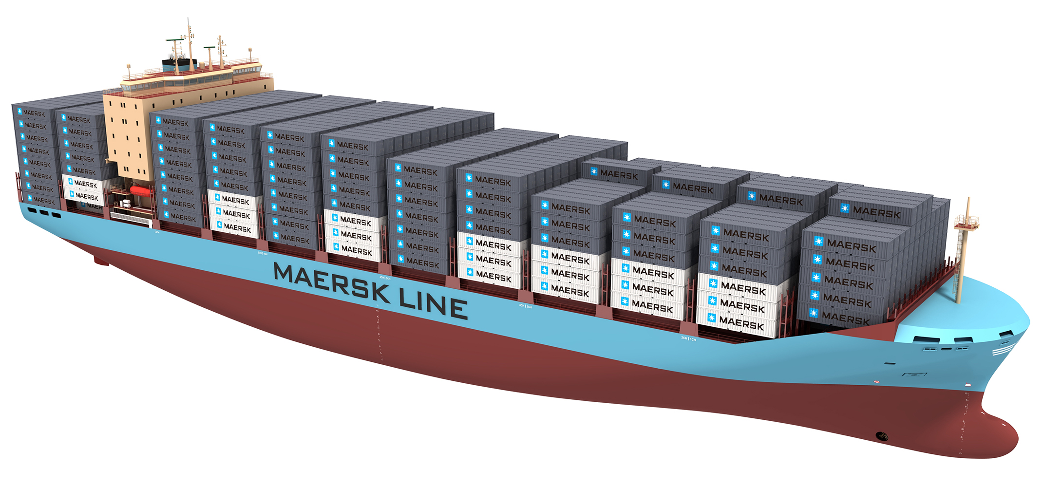 Schematic of Maersk’s new 3,600 TEU ice-class container ships. (Photo: Courtesy of Lloyd’s Register)