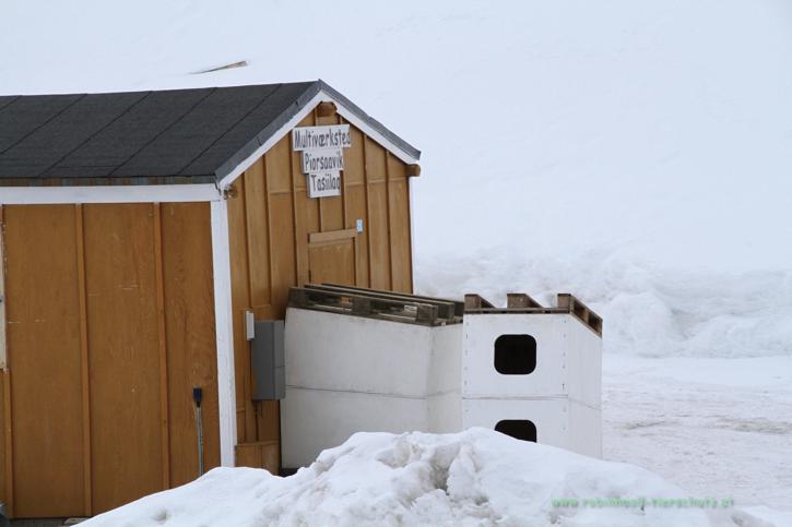 Shelters for the sled dogs. (Photo: Robin Hood)
