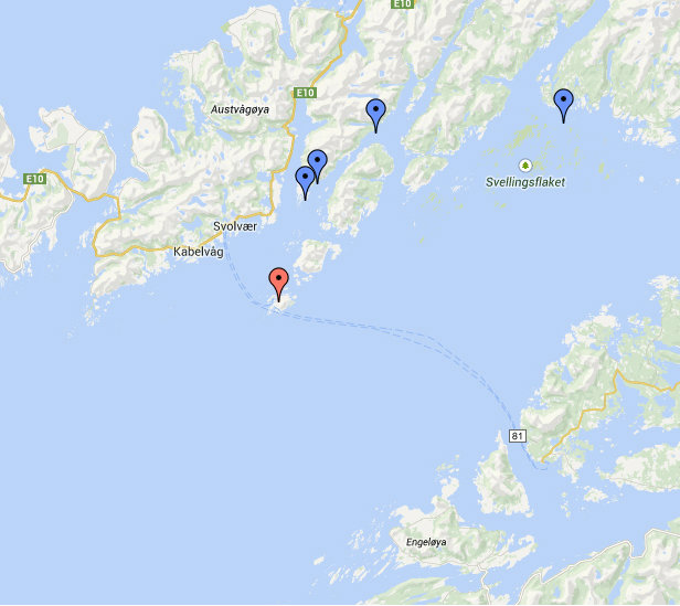 Båtforbindelsene til og fra Skrova er en svært kritisk faktor for næringsdrift på øya. (Google maps)