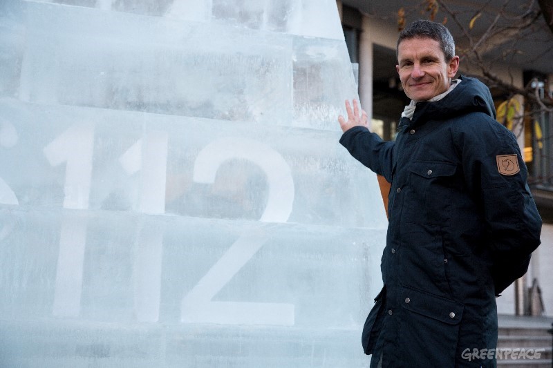 Leader Truls Gulowsen of Greenpeace Norway argues that the environmental organisations won an important partial decision when Oslo District Court recognised article 112 of the Constitution as a rights clause. (Photo: Greenpeace Norway)